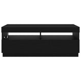 TV Cabinet Black Oak 100 x 35 x 40 cm Engineered Wood