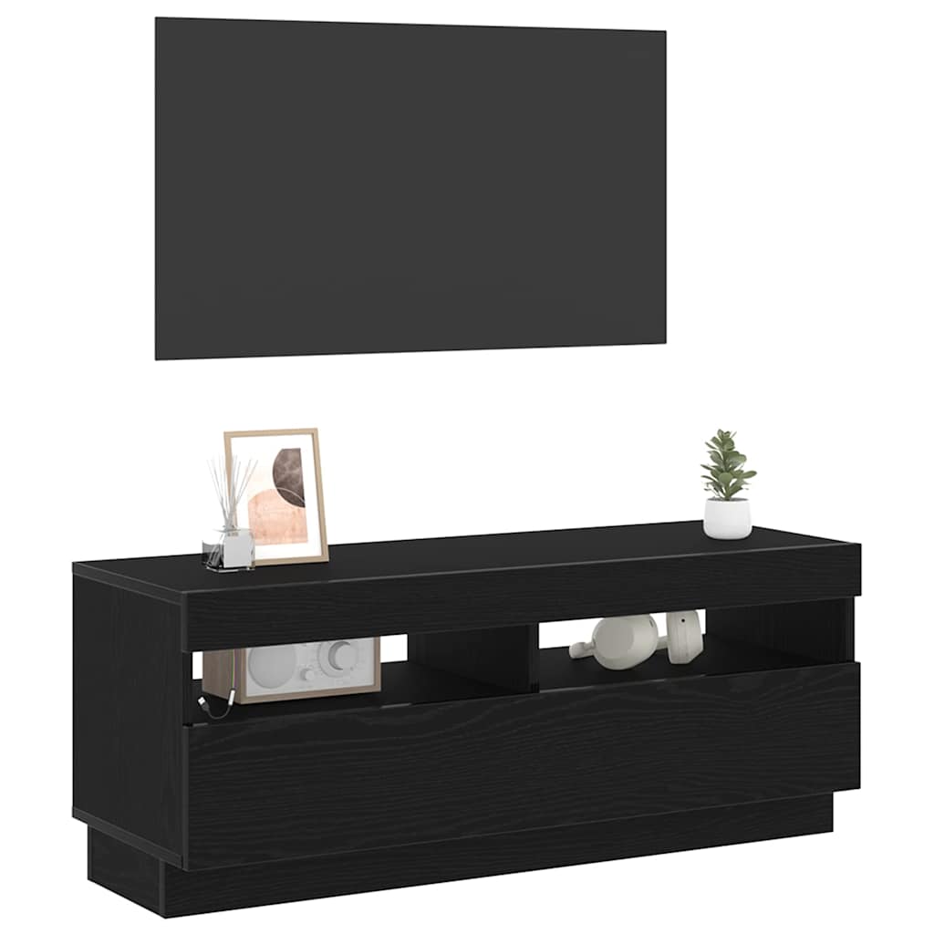 TV Cabinet 100 x 35 x 40 cm Black Oak Engineered Wood