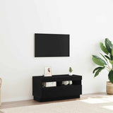 TV Cabinet 80 x 35 x 40 cm Black Oak Engineered Wood