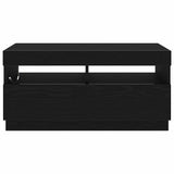 TV Cabinet Black Oak 80 x 35 x 40 cm Engineered Wood