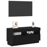TV Cabinet Black Oak 80 x 35 x 40 cm Engineered Wood