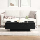 Coffee Table Black oak 100 x 49.5 x 31 cm Engineered wood