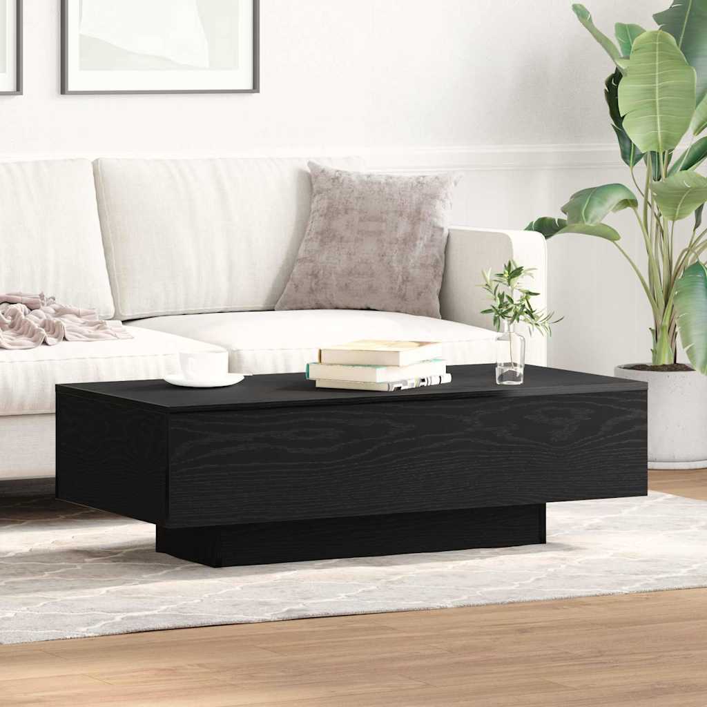 Coffee Table Black Oak 100 x 49,5 x 31 cm Engineered Wood
