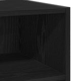 Sideboard Black Oak 103,5 x 35 x 70 cm Engineered Wood - Low Angle