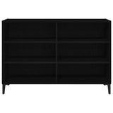 Sideboard Black Oak 103,5 x 35 x 70 cm Engineered Wood - Rear View