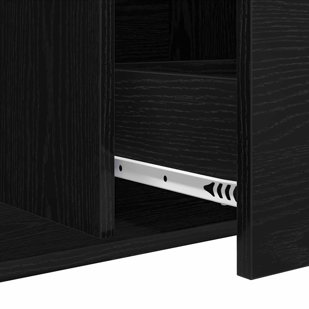 Sideboard with Drawer Black 104 x 35 x 70 cm Engineered wood