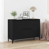 Sideboard with Drawer Black 104 x 35 x 70 cm Engineered wood