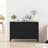 Sideboard with Drawer Black 104 x 35 x 70 cm Engineered wood - Top-Down View