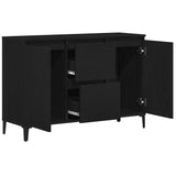 Sideboard with Drawer Black 104 x 35 x 70 cm Engineered wood - 45-Degree Angle