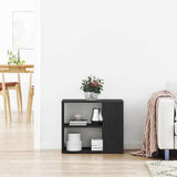 Sideboard with Drawer Black Oak 60 x 30 x 50 cm Engineered Wood