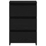 Bedside Cabinet Black Oak 40 x 35 x 62,5 cm Engineered Wood