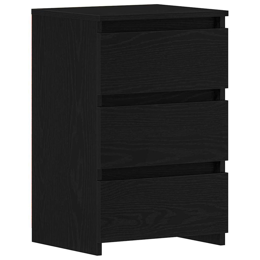 Bedside Cabinet 2 pcs Black Oak 40 x 35 x 62,5 cm