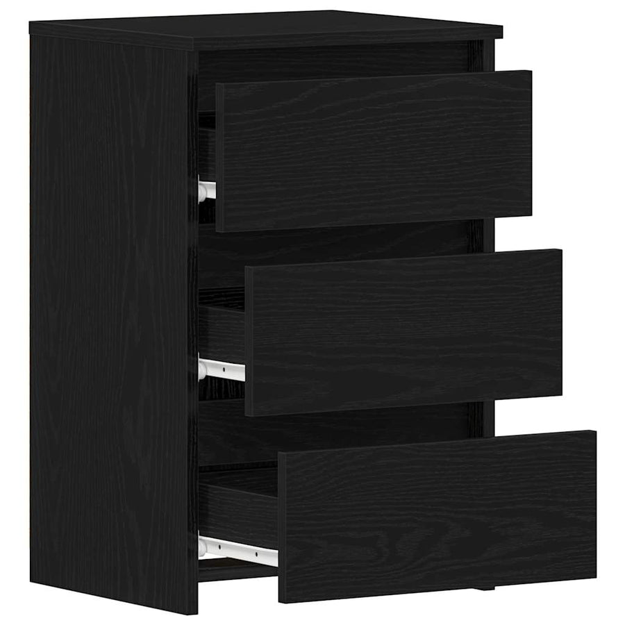 Bedside Cabinet 2 pcs Black Oak 40 x 35 x 62,5 cm