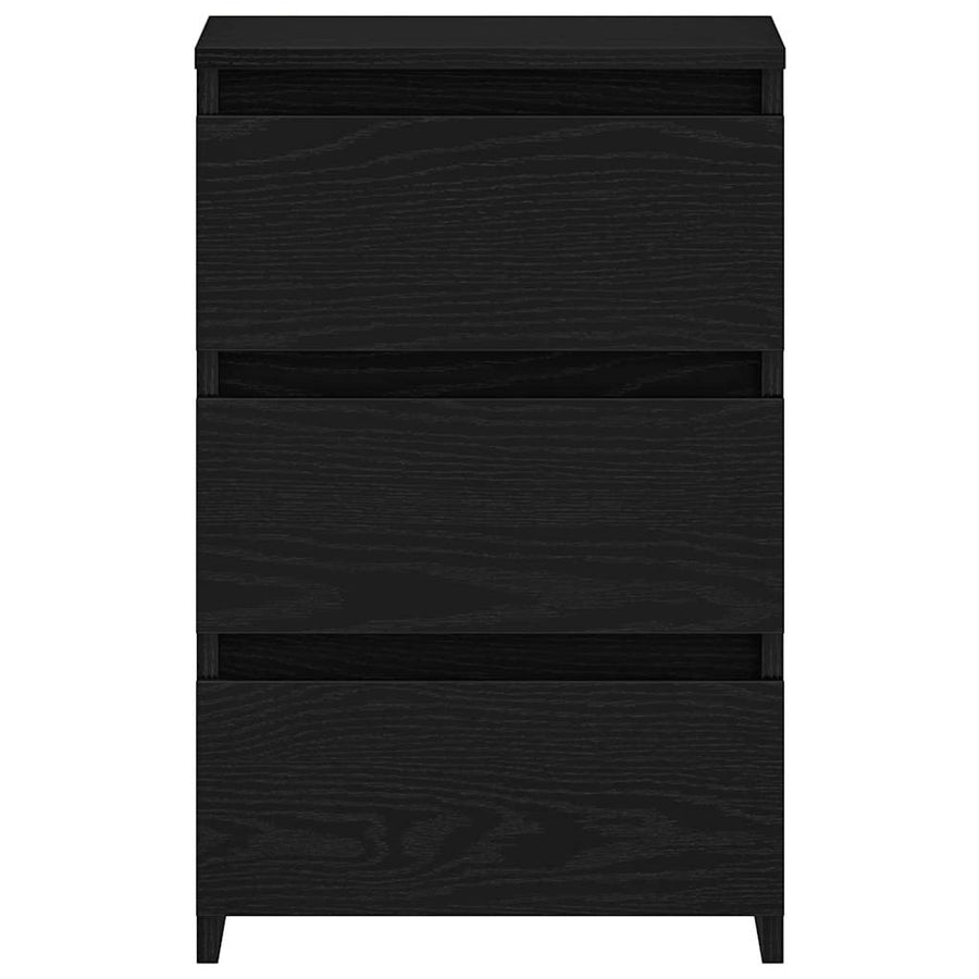 Bedside Cabinet 2 pcs Black Oak 40 x 35 x 62,5 cm