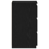 Bedside Cabinet with Drawer 2 pcs Black Oak 40 x 35 x 62,5 cm