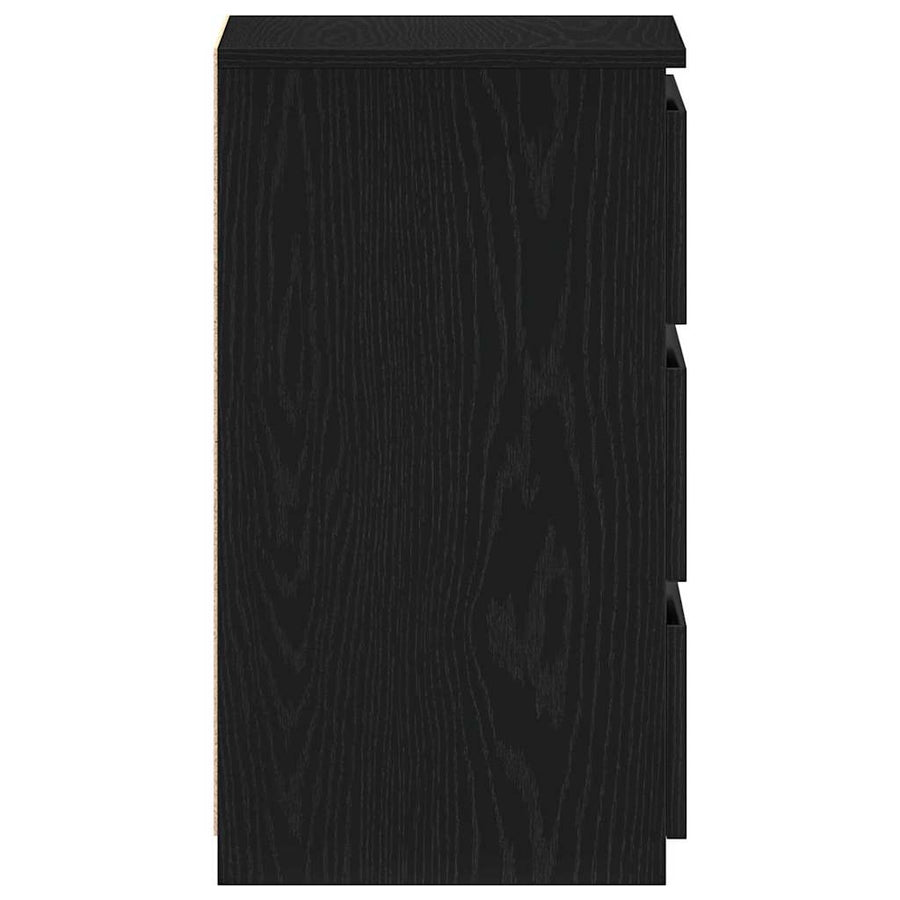 Bedside Cabinet 2 pcs Black Oak 40 x 35 x 62,5 cm