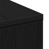 Coffee Table Black oak 90 x 90 x 28 cm Engineered wood - Low Angle