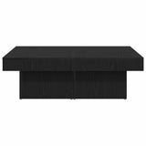 Coffee Table Black Oak 90 x 90 x 28 cm Engineered Wood