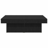 Coffee Table Black oak 90 x 90 x 28 cm Engineered wood - 45-Degree Angle