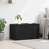 Storage Box Black Oak 84 x 42 x 46 cm Engineered Wood - Top-Down View