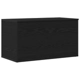 Storage Box Black Oak 84 x 42 x 46 cm Engineered Wood - Front View