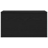 Storage Box Black Oak 84 x 42 x 46 cm Engineered Wood