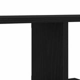 Wall-mounted TV Shelf with Shelf Black Oak 125 x 18 x 23 cm - Low Angle