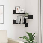 Wall Shelf Wall-Mounted Black Oak 40 x 40 x 49,5 cm