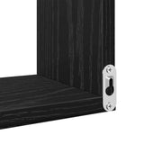 Wall Shelf 2 pcs Black Oak 40 x 40 x 49,5 cm Engineered Wood