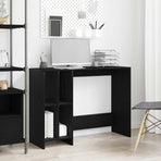 Desk Black Oak Engineered Wood 102,5 x 35 x 75 cm