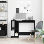 Desk Black Oak Engineered Wood 102,5 x 35 x 75 cm