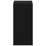 Desk with Shelf Black Oak 102,5 x 35 x 75 cm Engineered Wood