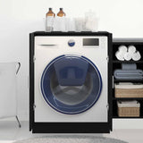 Washing Machine Cabinet Black Oak 70,5 x 71,5 x 91,5 cm - Top-Down View
