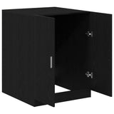 Washing Machine Cabinet Black Oak 70,5 x 71,5 x 91,5 cm - 45-Degree Angle