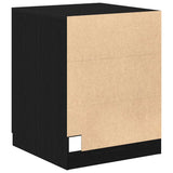 Washing Machine Cabinet Black Oak 70,5 x 71,5 x 91,5 cm - Rear View