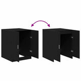 Washing Machine Cabinet Black Oak 70,5 x 71,5 x 91,5 cm