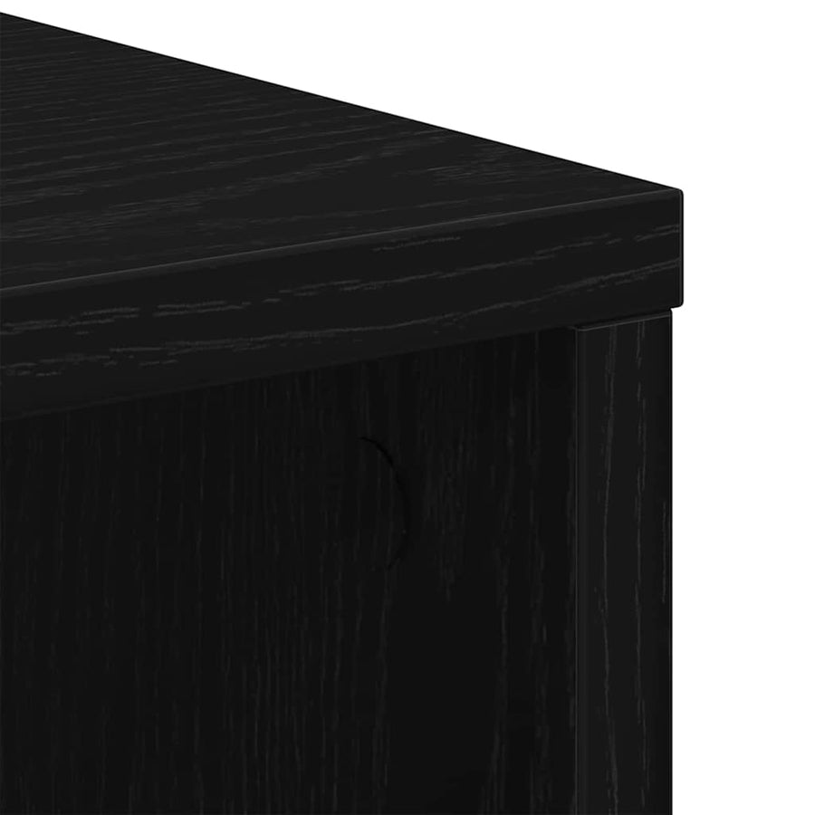 Storage Cabinet 60 x 53 x 72,5 cm Engineered Wood Black Oak