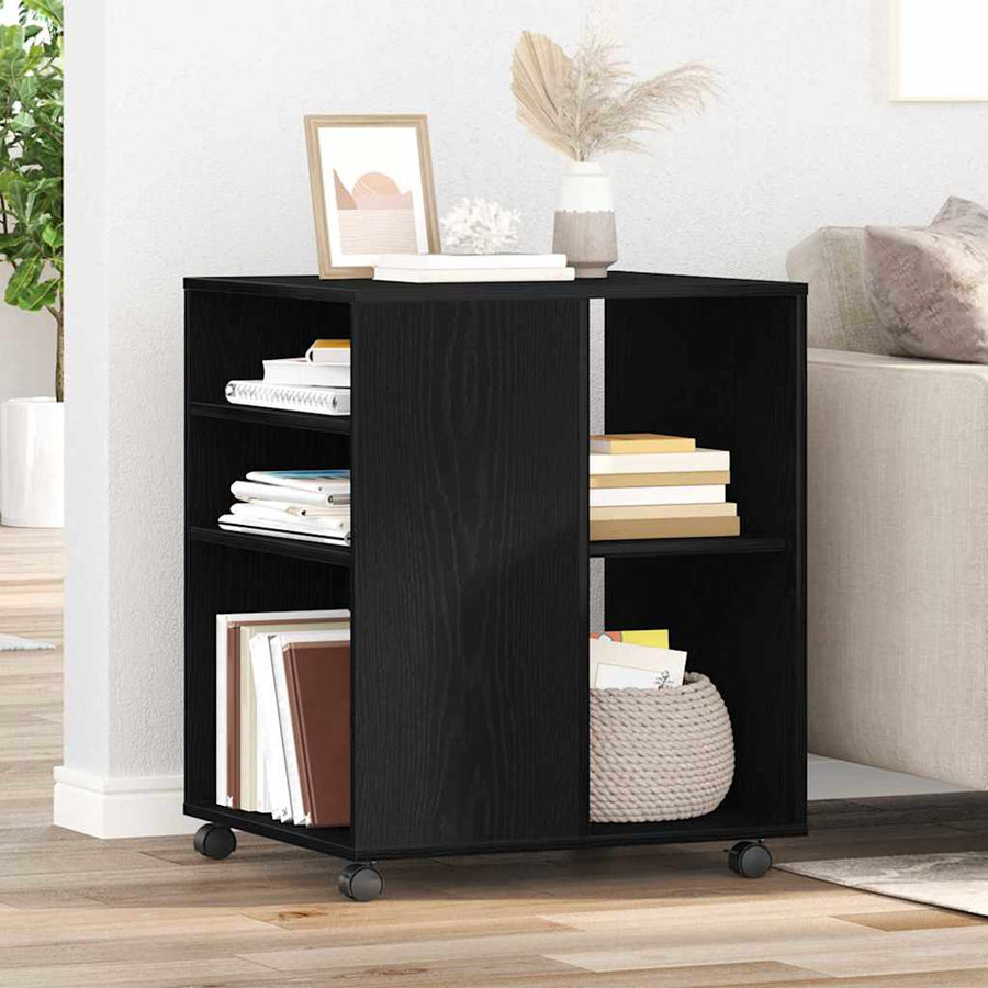 Storage Cabinet 60 x 53 x 72,5 cm Engineered Wood Black Oak