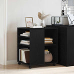 Storage Cabinet 60 x 53 x 72,5 cm Engineered Wood Black Oak