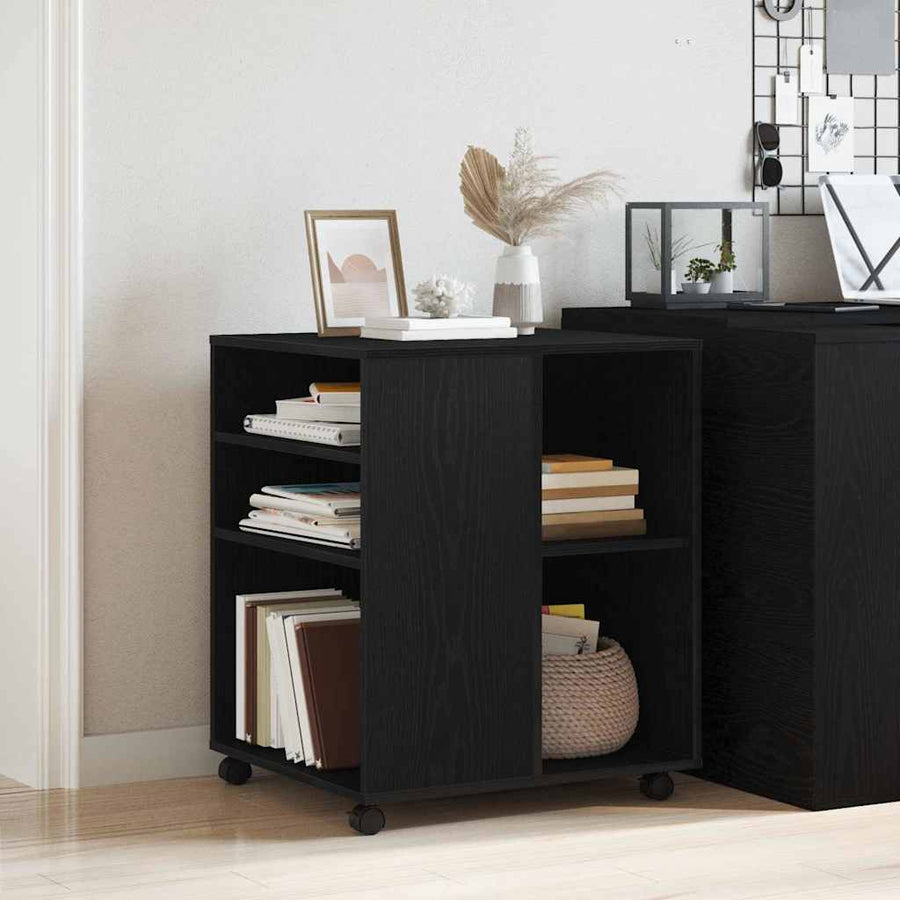 Storage Cabinet 60 x 53 x 72,5 cm Engineered Wood Black Oak