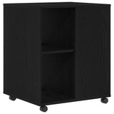 Storage Cabinet Black Oak 60 x 53 x 72,5 cm Engineered Wood - Close-Up Angle