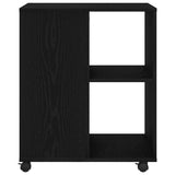 Storage Cabinet Black Oak 60 x 53 x 72,5 cm Engineered Wood - 45-Degree Angle
