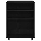 Storage Cabinet Black Oak 60 x 53 x 72,5 cm Engineered Wood - Rear View