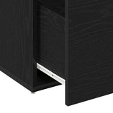 Hall Bench Black Oak 80 x 40 x 45 cm Engineered Wood - Extra Image