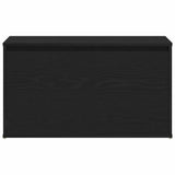 Hall Bench Black Oak 80 x 40 x 45 cm Engineered Wood