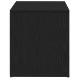 Hall Bench Black Oak 80 x 40 x 45 cm Engineered Wood - Low Angle