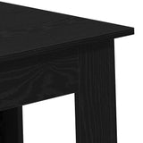 Bar Table Black oak 102 x 50 x 103.5 cm Engineered wood - Low Angle