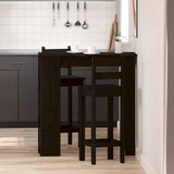 Bar Table 102 x 50 x 103,5 cm Engineered Wood Black Oak