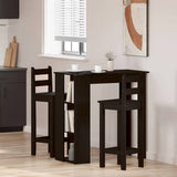 Bar Table 102 x 50 x 103,5 cm Engineered Wood Black Oak