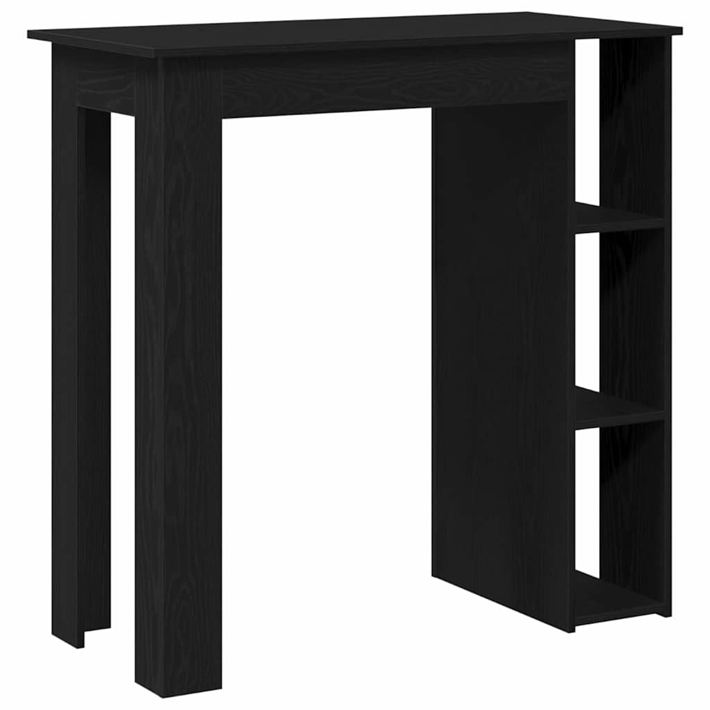 Bar Table Black Oak 102 x 50 x 103,5 cm Engineered Wood